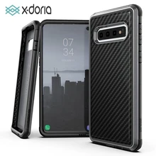X-Doria Defense Lux Phone Case For Samsung Galaxy S10 Plus S10e Military Grade Drop Tested Case For S10 Plus S10e Aluminum Cover