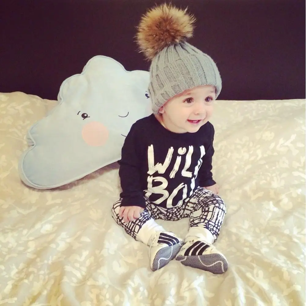 Новинка Осень 2021 одежда для маленьких мальчиков Топ с длинным рукавом и штаны