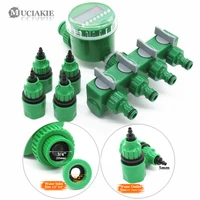 muciakie garden water timer with 124 way hose splitter automatic watering irrigation controller adapter 47 811 16mm hose