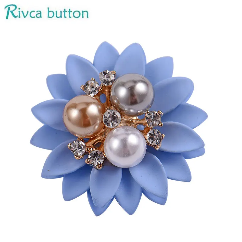 D04394 Rivca Snap Ginger Button 18 мм Цветок Модные ювелирные изделия кнопки кожаные браслеты