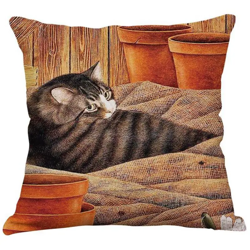 Factory Supply 2017 New Hot Cute Cartoon Cat Pillow Home Baby Room Decorative Kids Cushion For Holiday Gifts | Дом и сад