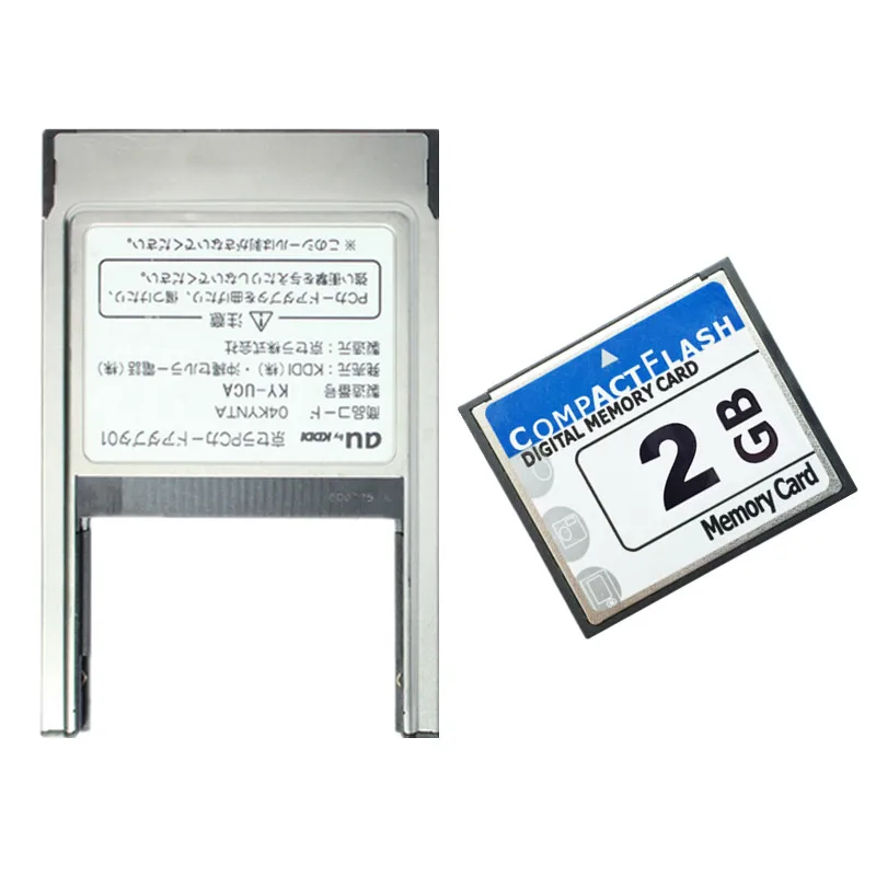 

2GB CompactFlash Card CF Memory Card With CF card Adapter PCMCIA Memory card