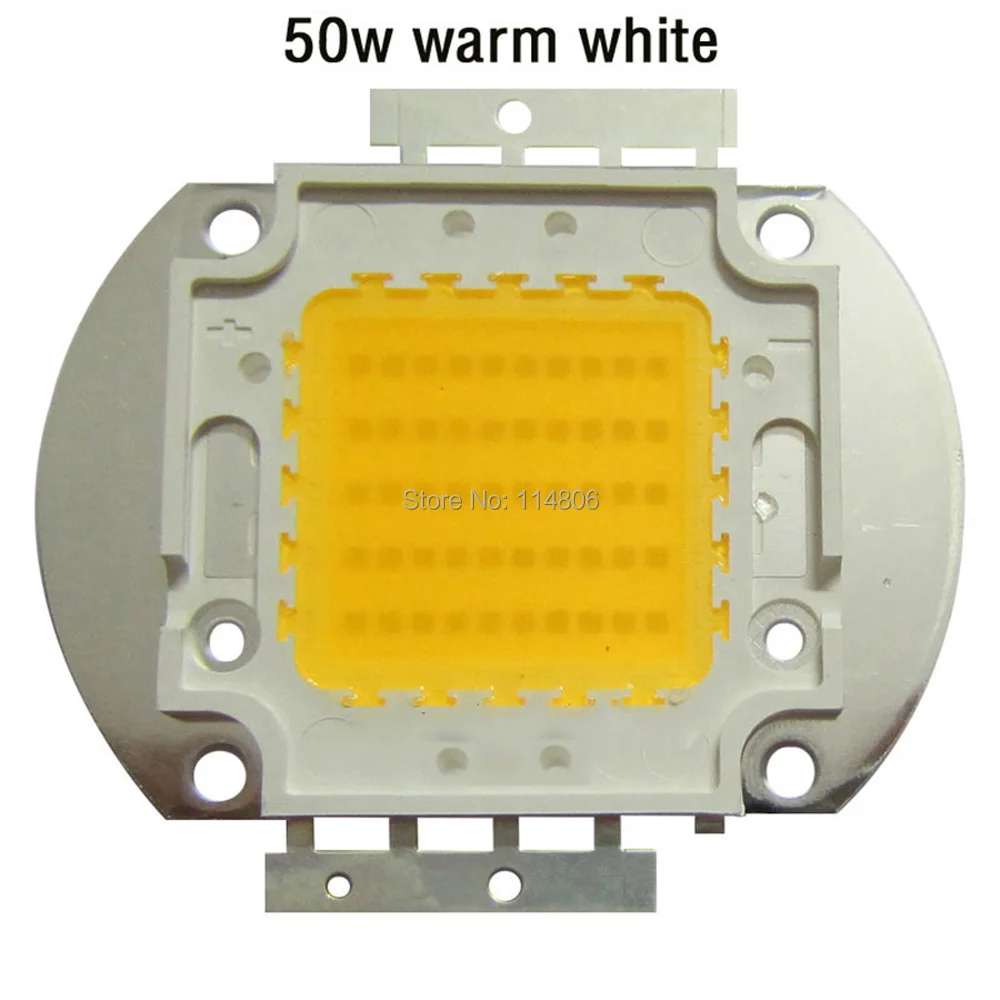 50 Вт 45mil чип теплый белый 4500 ~ 5000LM 3000 3500K COB LED SMD светодиодные детали лампы | Лампы и