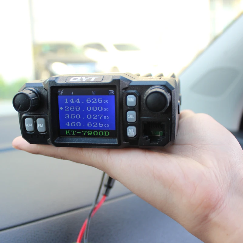 QYT KT-7900D 4 полосы Vechile двухсторонняя радиостанция с USB кабель для программирования обновление QYT KT-8900 автомобильный радиоприемопередатчик