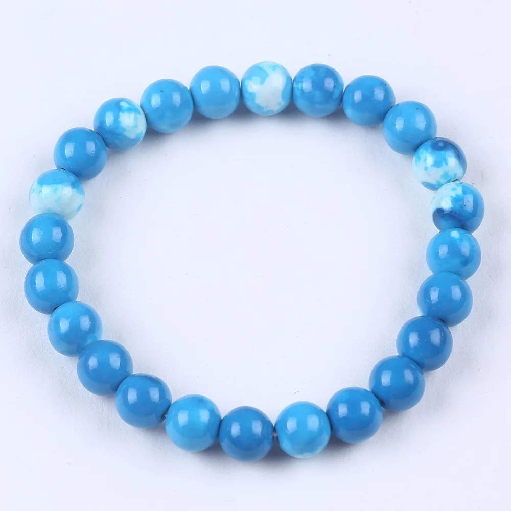 

Женский браслет из натурального камня, модный синий браслет из натурального камня, бесплатная доставка