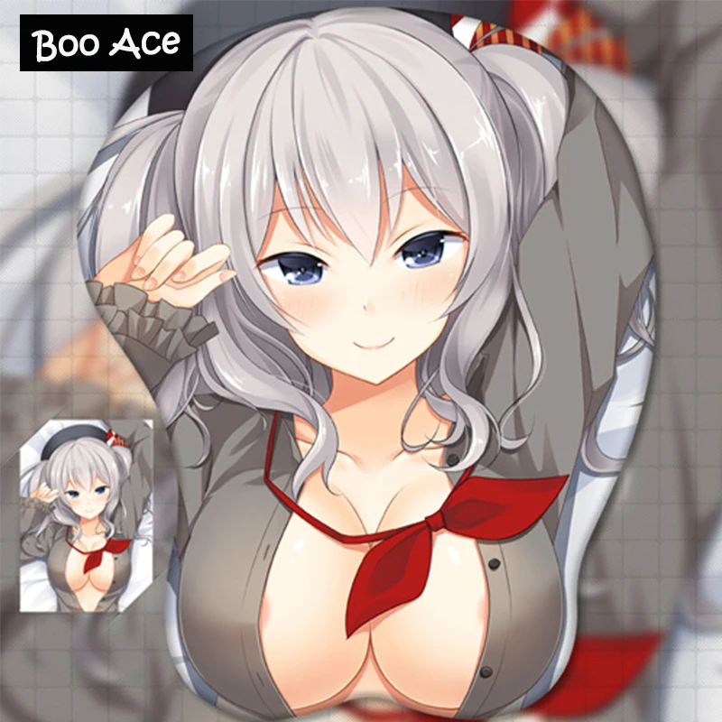 Kantai Collection-Касима аниме 3D Oppai коврик для мыши подставка запястья | Компьютеры и