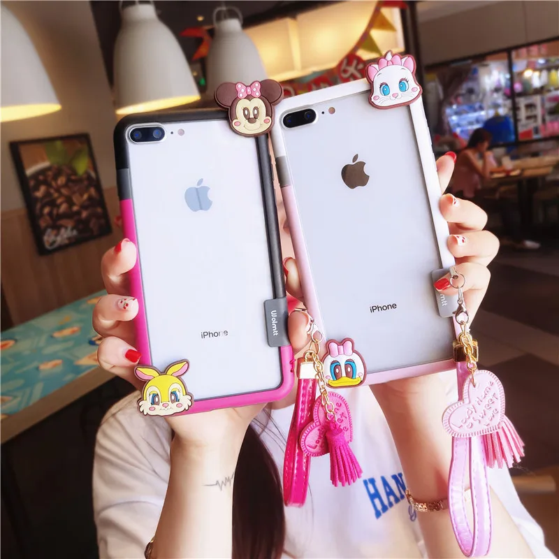Для iphone XR милый Ститч бампер мягкая Противоударная Рамка для 8plus X XS max 7 7plus 6 6S 6Sp