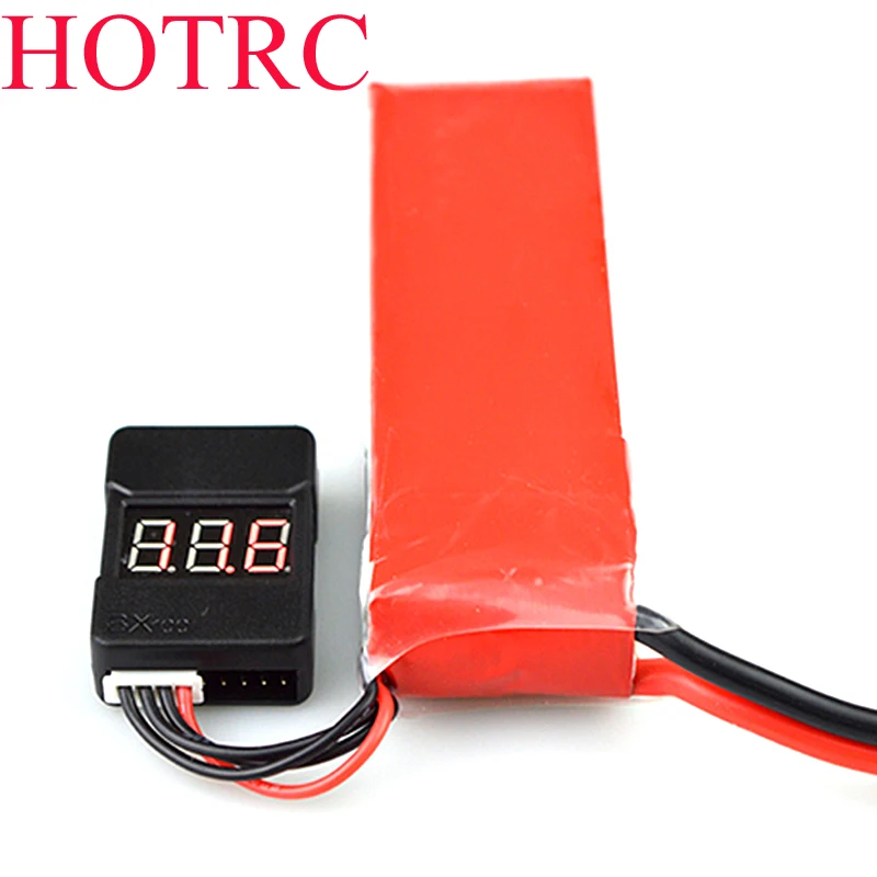 HotRc BX100 1-8S Lipo тестер напряжения батареи/сигнал тревоги низкого