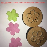 leather craft cutter flower sakura wood plate template multi size die cutting knife mould leather hole punches deri el aletleri