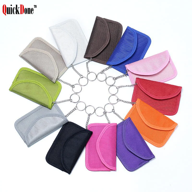 Чехол для ключей автомобиля QuickDone Faraday сумка карт брелок блокировщик сигналов