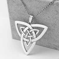1pcs large hollow keltic knot charms pendants chain necklace lagenlook