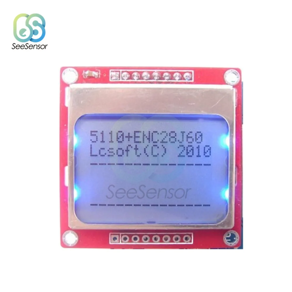 Умная электроника ЖК модуль монитор с белой подсветкой адаптер PCB 84*48 84x84 Nokia 5110