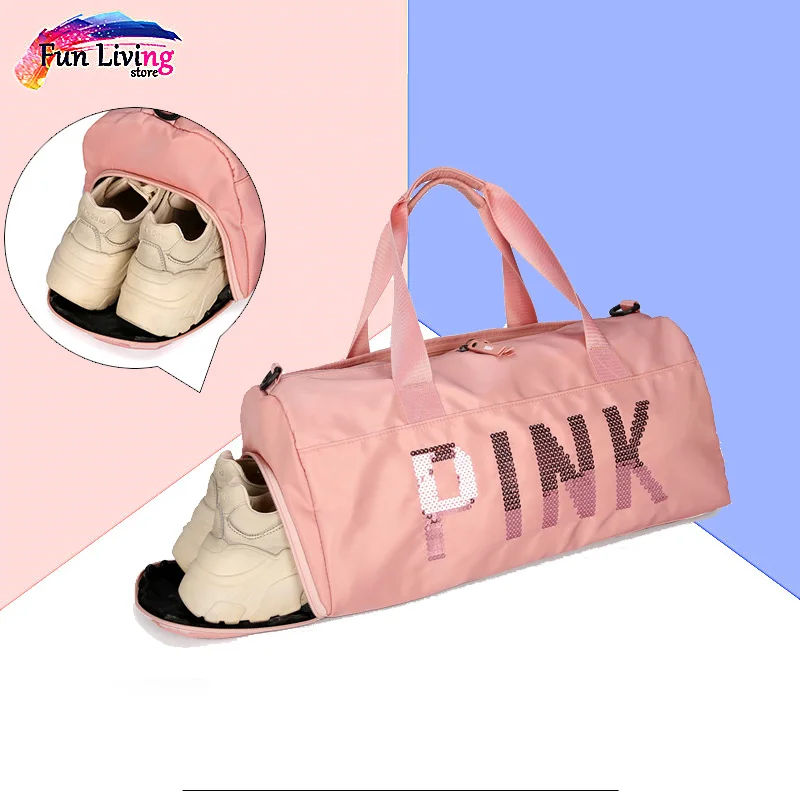 

Женские спортивные сумки с блестками, мужская спортивная сумка для тренировок на открытом воздухе, сумка с отделением для обуви для фитнеса...