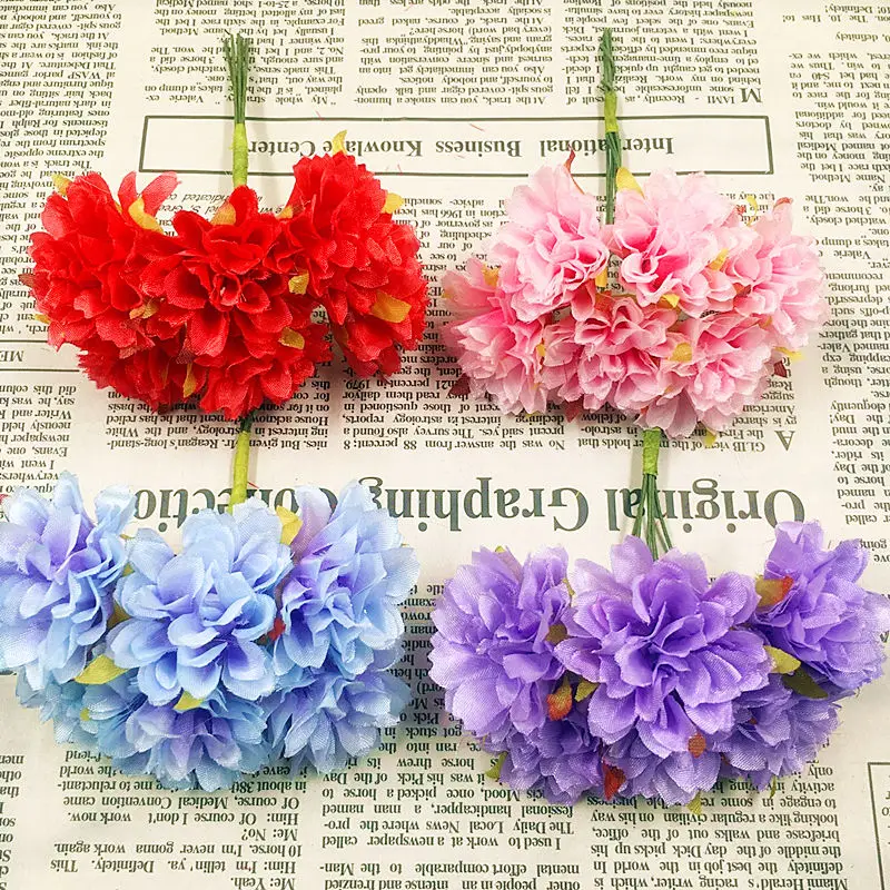 Имитация искусственных шелковая Гвоздика букет цветов/Сделай сам свадебное