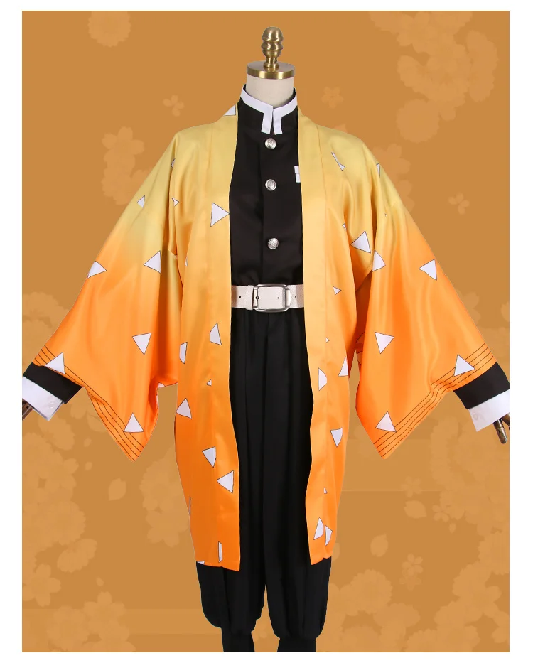 

Irelia H Store Demon Slayer Kimetsu no Yaiba Anime Cosplay Agatsuma Zenitsu Cosplay Costume kimono costume