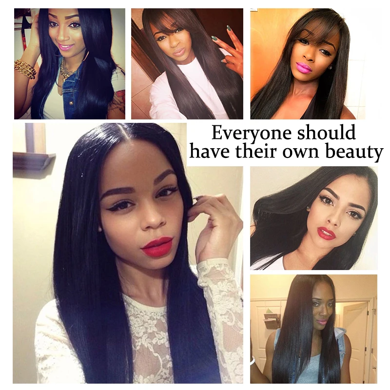 7A Unprocessed Virgin Human Hair 4 Bundles Malaysian Straight Rosa Products |