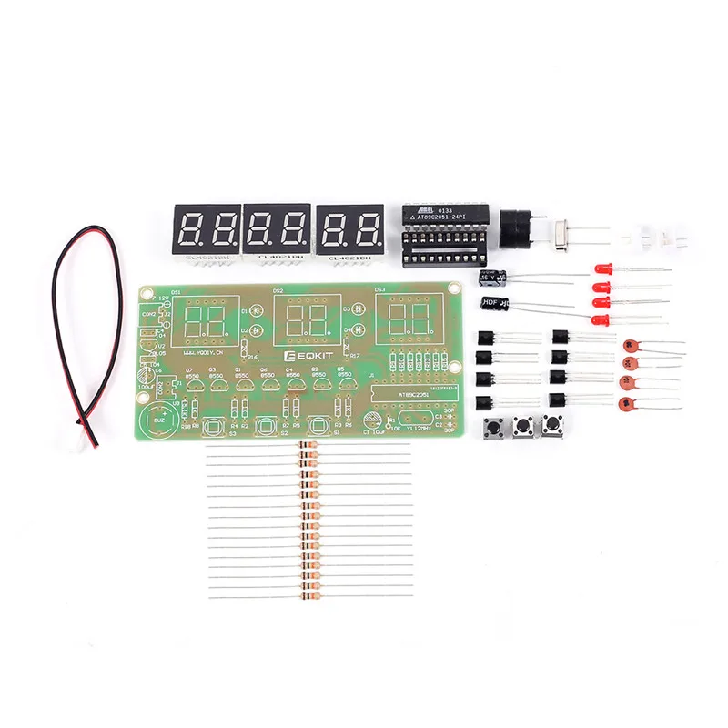 100 шт./лот C51 цифровые DIY электронные часы набор DIY Набор шесть 6 битов электронные детали и компоненты Eletronicos DIY Набор