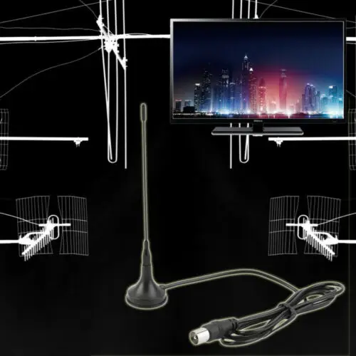 Магнитная антенна DVB T TV 5dBi 30 дБ комнатный цифровой усилитель T/FM Бесплатная для ТВ