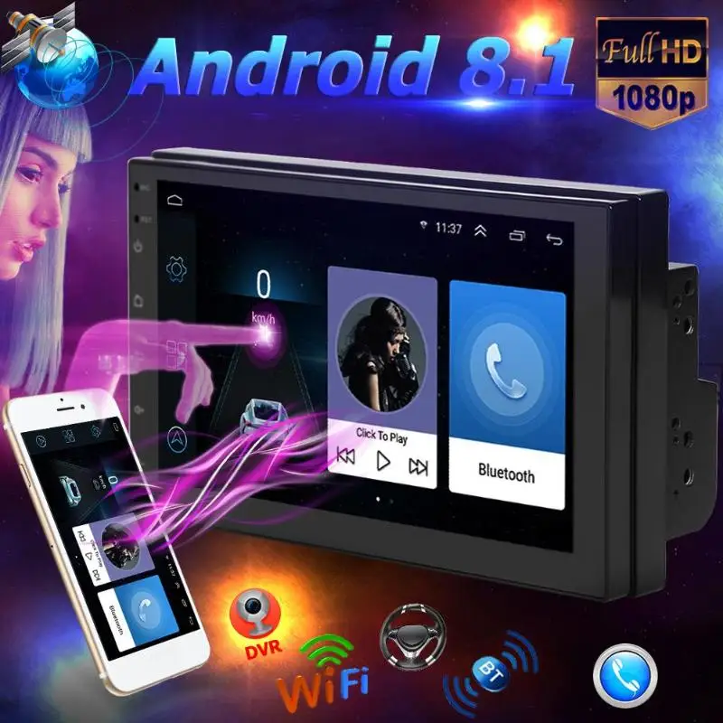 9219 7-дюймовый автомобильный стерео мультиmidia плеер Bluetooth GPS навигатор FM радио WiFi BT
