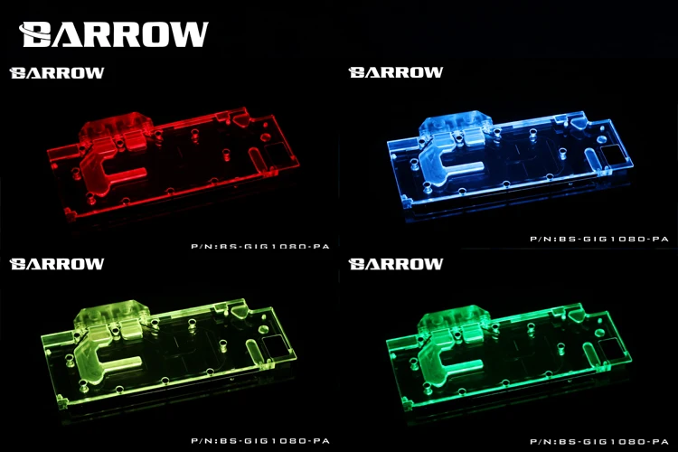 Блок графической карты BARROW с полным покрытием используется для GIGABYTE GTX1080/1070 G1 GAMING/