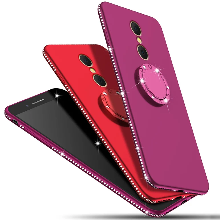 Bling Ring Case For Xiaomi Redmi 4 4A 5A 5 Plus Note 4X Pro Cover Diamond Silicone Phone Cases Mi 6 6X A2 |