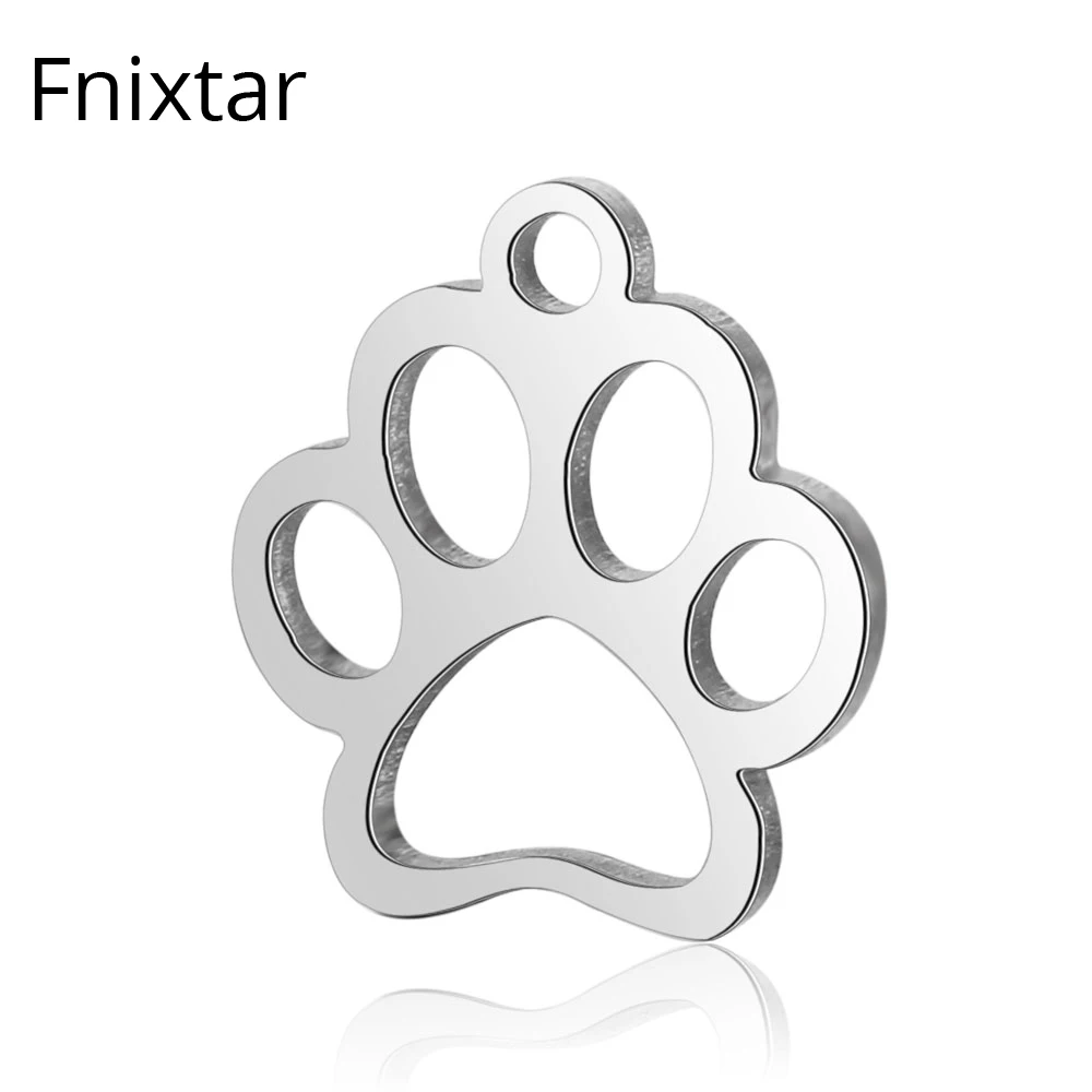 Fnixtar 316L Нержавеющая сталь животные мини металлические подвески для женщин