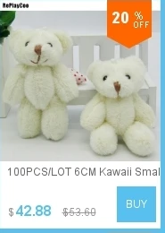 100 шт./лот Kawaii маленькие плюшевые мишки, набитые плюшем 3,5 см, игрушка плюшевый мишка, мини мишка, плюшевые игрушки, свадебные подарки 01301