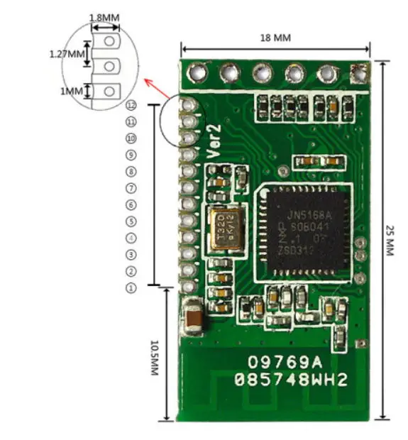 NXP 5169 ZIGBEE модуль Поддержка переключение вилок светильник украшенное мозаикой из