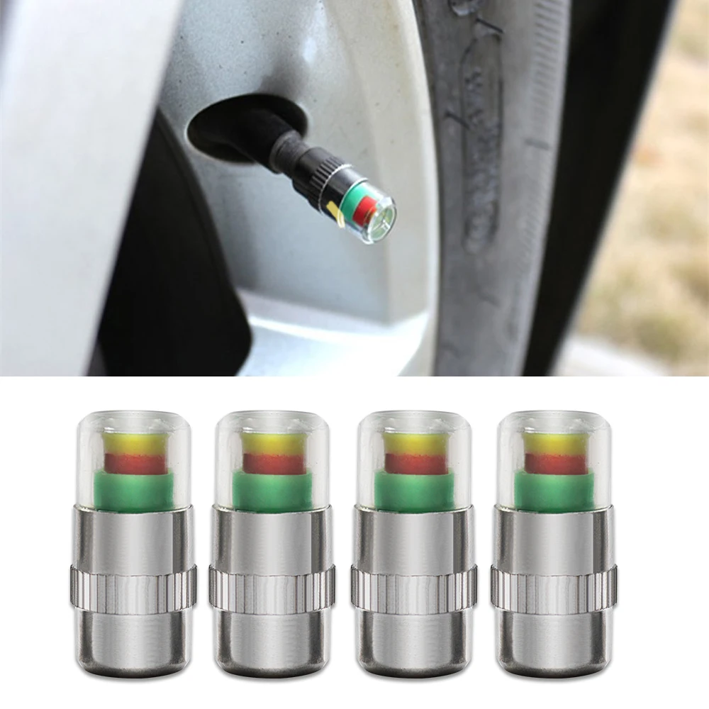 4 шт. сигнализаторы давления воздуха в шинах колпачок клапана датчик цифровой ABS