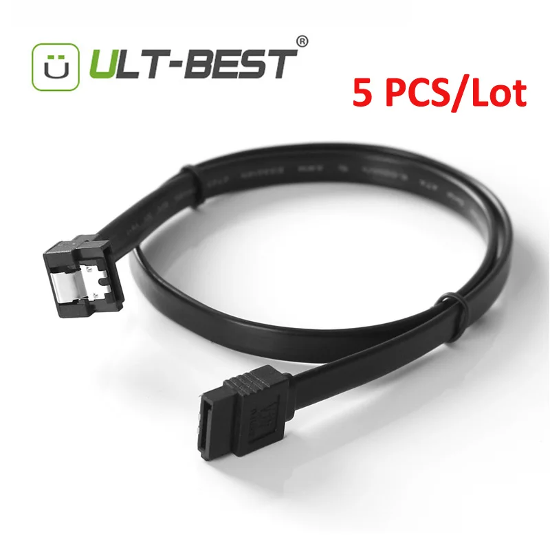 ULT Best 5 шт. SATA 3 0 III SATA3 7pin кабель для передачи данных 6 ГБ/сек. SSD под прямым углом