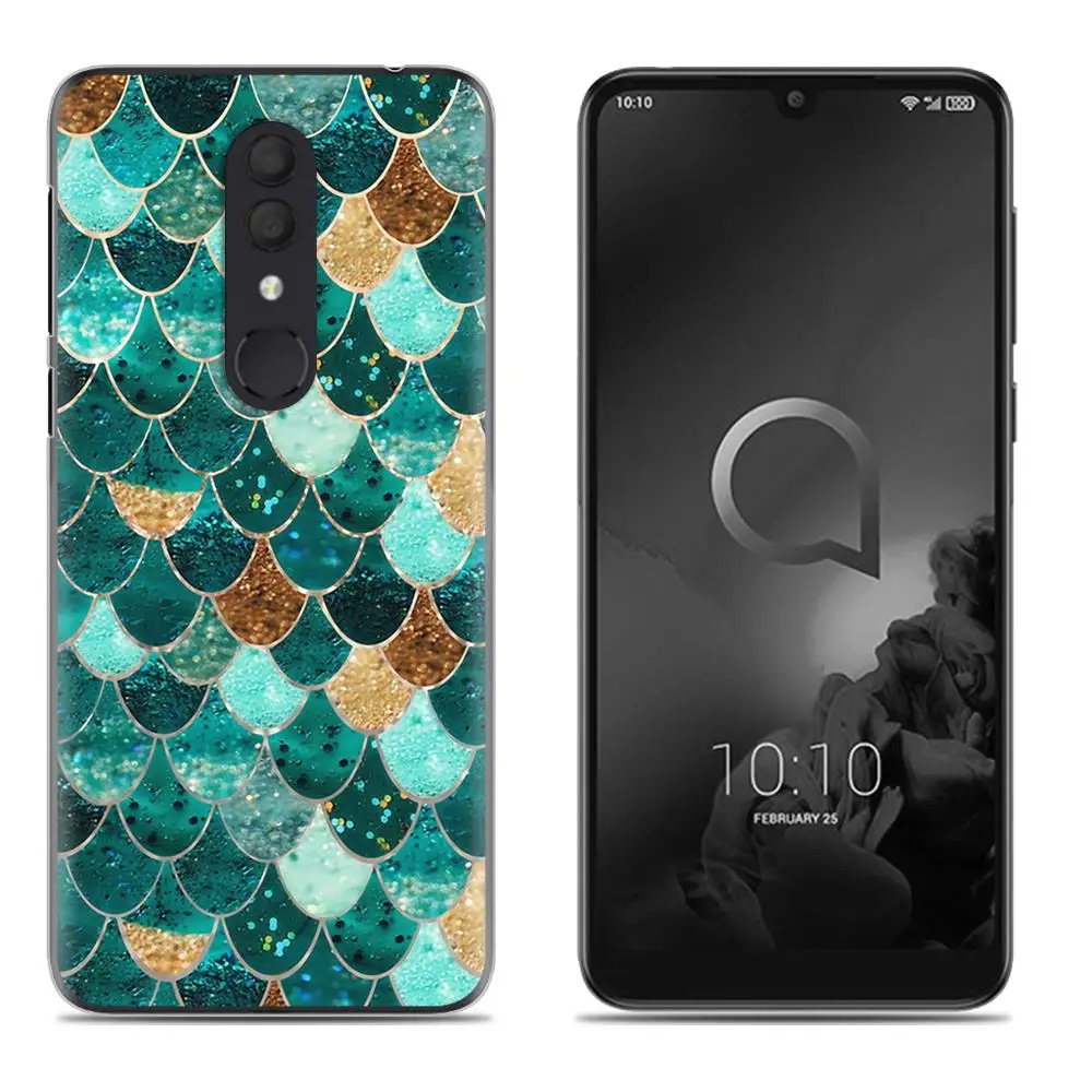 11 Ударопрочный чехол для телефона для Alcatel 3()/5053 цветной Мягкий силиконовый чехол из ТПУ с рисунком - Цвет: 11