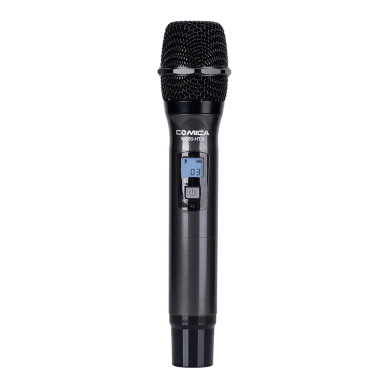 CVM-WS50HTX Comica CVM-WS50 беспроводной ручной микрофон UHF 6 каналов беспроводной петличный микрофон системы портативный смартфон микрофон - Цвет: CVM-WS50HTX