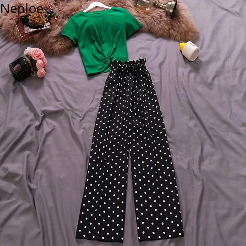Женский комплект из двух предметов Neploe летняя футболка с коротким рукавом и
