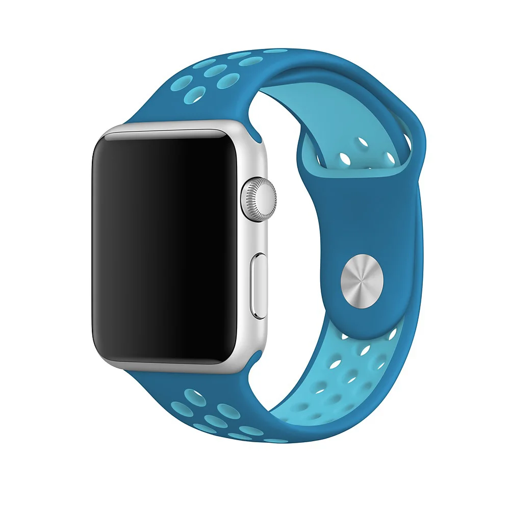 2018 новый бренд Кремния спортивный ремешок красочный наручный для Apple Watch 38 42 мм 40/44