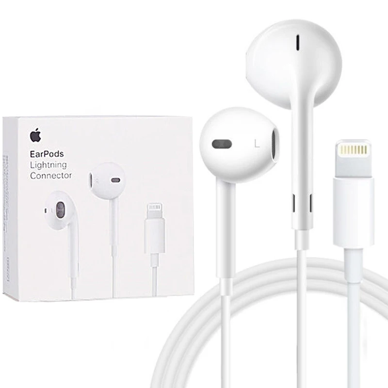 Оригинальные наушники Apple Earpods с разъемом Lightning и 3 5 мм вкладыши более насыщенные