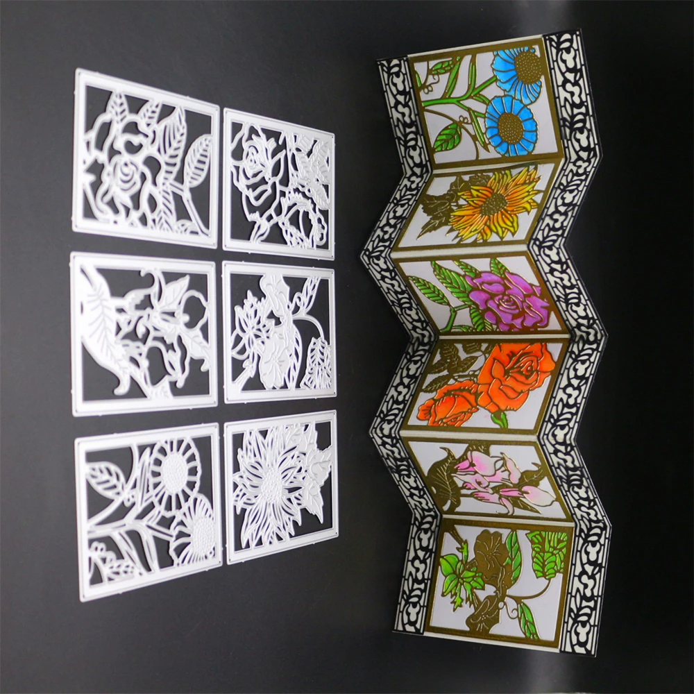 VCD63 Flowers CUT SCRAPBOOK Metal Cutting Dies For Scrapbooking Stencils DIY Album Cards Decoration Embossing Folder Die Cuts | Дом и сад