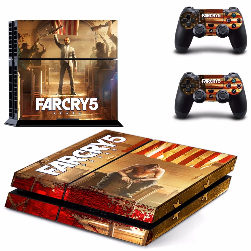 Игра Far Cry 5 Farcry PS4 кожи Стикеры наклейка для Sony Игровые приставки 4 консоли и 2