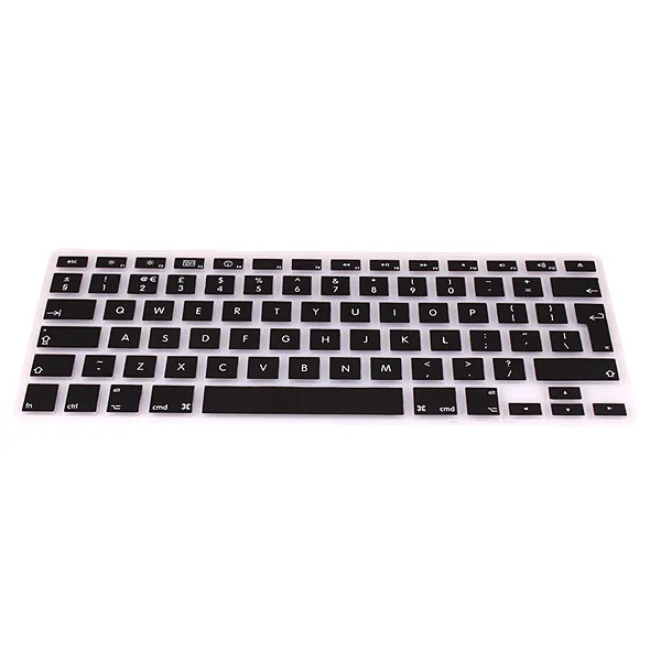 Силиконовый чехол для клавиатуры Великобритании и ЕС Защитная пленка Macbook White Air