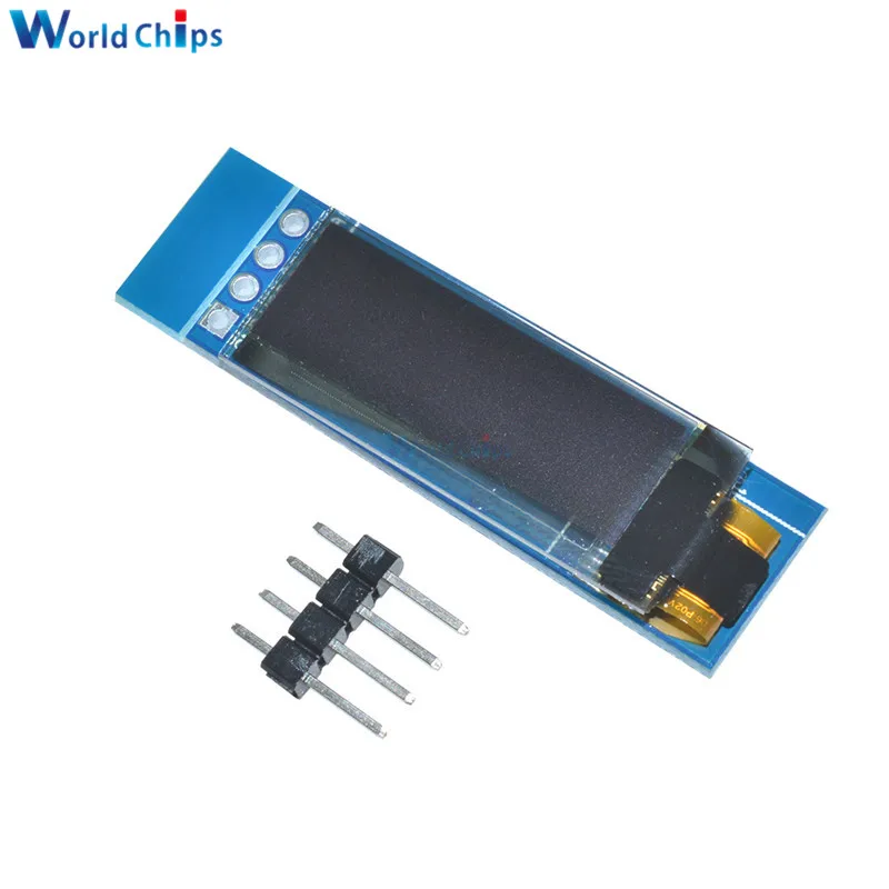 0,91 дюйма постоянного тока 3,3 В 5 В 128x32 IIC IEC синий OLED ЖК-дисплей модуль 0,9" 12832 SSD1306 драйвер ЖК-экрана IC модуль для Arduino PIC