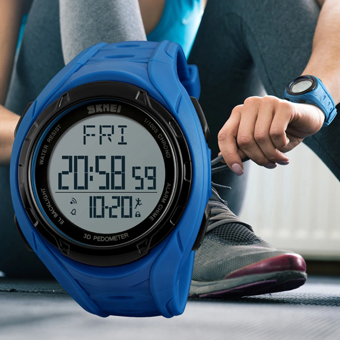 Мужские часы 2018 новые модные светодиодные цифровые военные 30 м