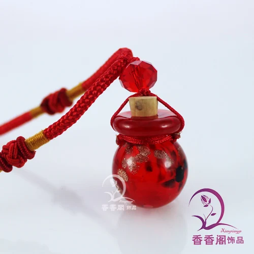 2 шт. духи из муранского стекла шариковое ожерелье s (со шнуром) флакон для духов