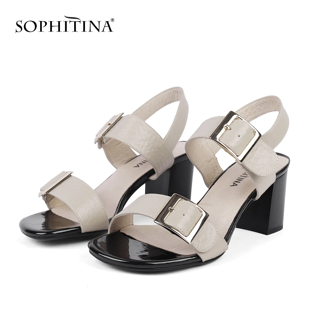 SOPHITINA/Новые модные женские босоножки в испанском стиле из натуральной кожи.