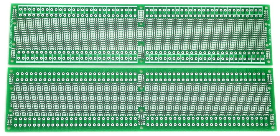 10 шт./лот) двухсторонний Прототип PCB, универсальная плата, 296x72 мм