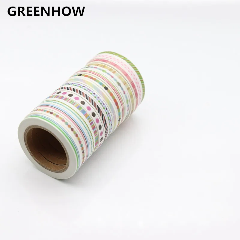 GREENHOW DIY японская бумажная клейкая лента лента/малярная наклейки 4800|washi tape|masking