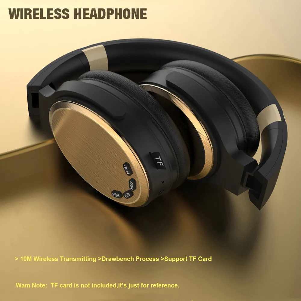 Bluetooth наушники Hi Fi стерео бас Складная спортивная музыка проводные гарнитуры с