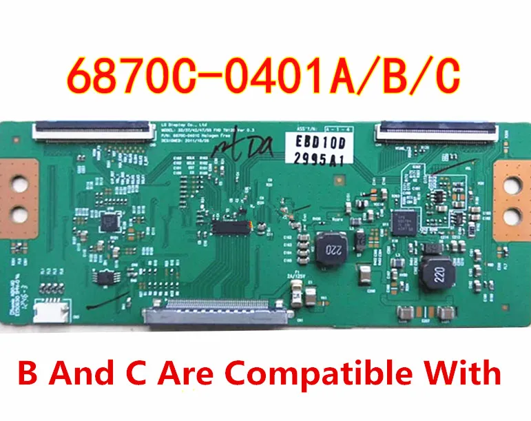 Для LC470EUN 32 дюймов 37 42 47 T Con 6870C 0401A 0401B 0401C ЖК ТВ логическая плата пластина бар| |