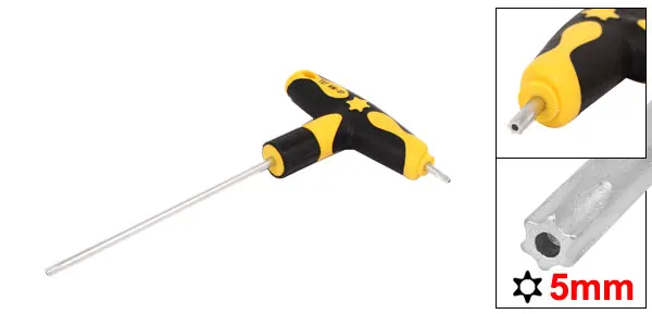 UXCELL T27 T30 T Handle Torx ключ безопасности с крутящим моментом и звездочкой из