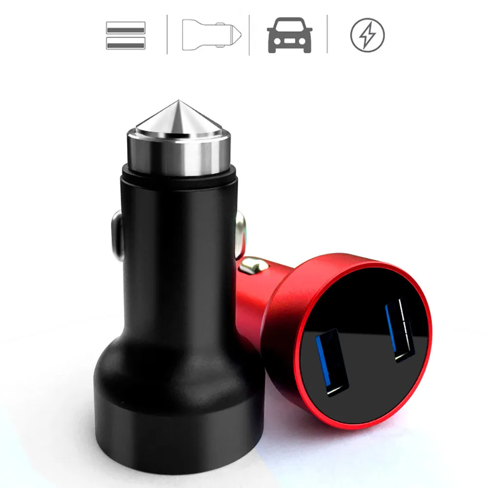 Автомобильное зарядное устройство с двумя портами USB 3 1 А 2 порта ЖК-дисплей 12-24 В