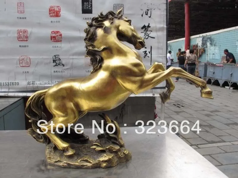 17 Китайская классическая медная статуя лошади фэн-шуй | Дом и сад