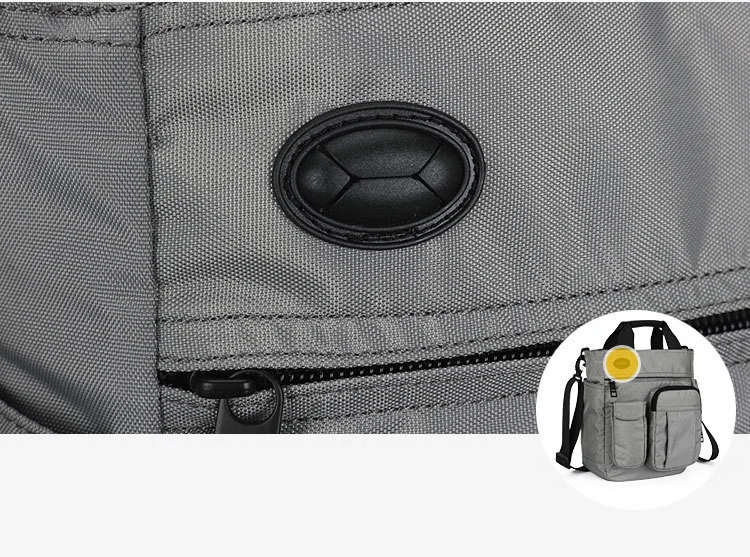Multifunctional Shoulder Messenger Bag with Headphone Hole Waterproof Nylon Travel Handbag Shoulder Bag Men Leisure Bag